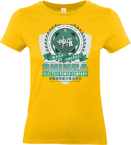 Shinra Electric Emblem - Cloud, Final 7, Final vii rebirth, Gaming lockhart, Villain, barret wallace, avalanche, midgar, Final xiv, ff14, video game, shinra, gaming, Kupo, Kweh - Standard T-Shirt (Women)