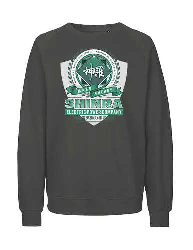 Shinra Electric Emblem - Cloud, Final 7, Final vii rebirth, Gaming lockhart, Villain, barret wallace, avalanche, midgar, Final xiv, ff14, video game, shinra, gaming, Kupo, Kweh - Fairtrade Sweatshirt