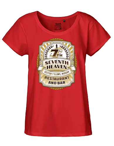 Gaming Lockhart Bar Emblem - Cloud, Final 7, Final vii rebirth, Kupo, Kweh, 7th heaven, seventh heaven, Gaming lockhart, Villain, barret wallace, avalanche, midgar, Final xiv, ff14, video game - Fairtrade Girl Shirt