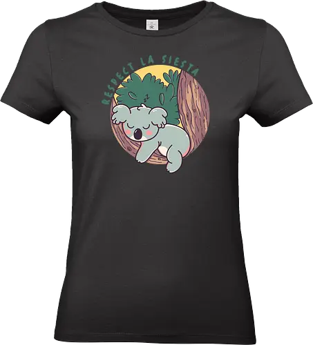 Respect la siesta - funny, koala, cute, sleep - Standard T-Shirt (Women)