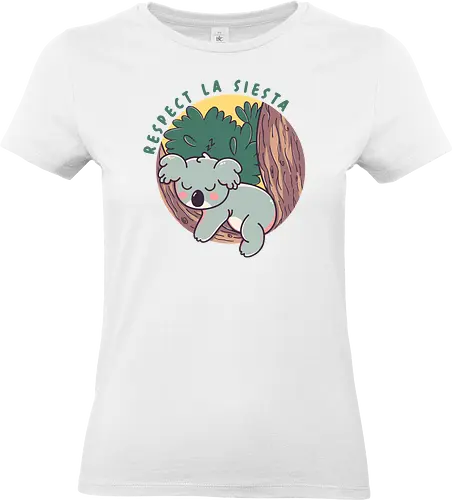Respect la siesta - funny, koala, cute, sleep - Standard T-Shirt (Women)