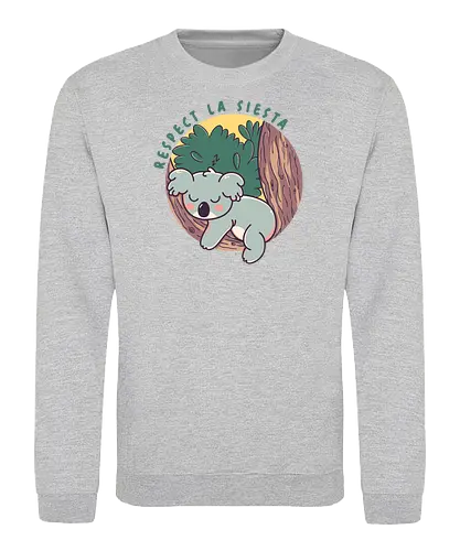 Respect la siesta - funny, koala, cute, sleep - Sweatshirt