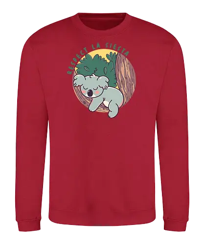 Respect la siesta - funny, koala, cute, sleep - Sweatshirt