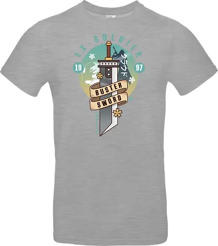 Cloud Buster Sword Emblem - Final, Final 7 rebirth, Villain, red xiii, nanaki, Gaming lockhart, Gaming gainsborough, aeris, Kweh, Cactus, game, video games, shinra, avalanche, Cloud - Standard T-Shirt