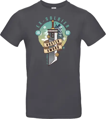 Cloud Buster Sword Emblem - Final, Final 7 rebirth, Villain, red xiii, nanaki, Gaming lockhart, Gaming gainsborough, aeris, Kweh, Cactus, game, video games, shinra, avalanche, Cloud - Standard T-Shirt