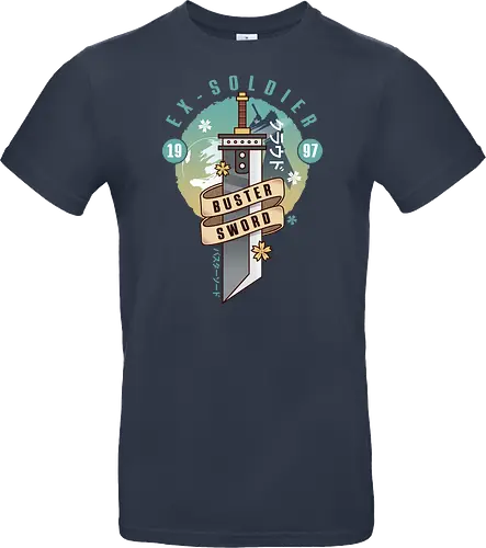 Cloud Buster Sword Emblem - Final, Final 7 rebirth, Villain, red xiii, nanaki, Gaming lockhart, Gaming gainsborough, aeris, Kweh, Cactus, game, video games, shinra, avalanche, Cloud - Standard T-Shirt