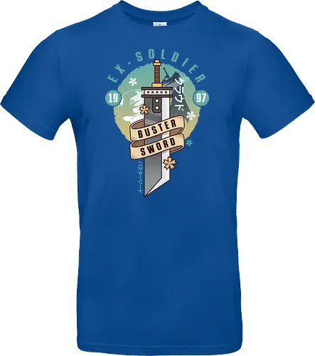 Cloud Buster Sword Emblem - Final, Final 7 rebirth, Villain, red xiii, nanaki, Gaming lockhart, Gaming gainsborough, aeris, Kweh, Cactus, game, video games, shinra, avalanche, Cloud - Standard T-Shirt