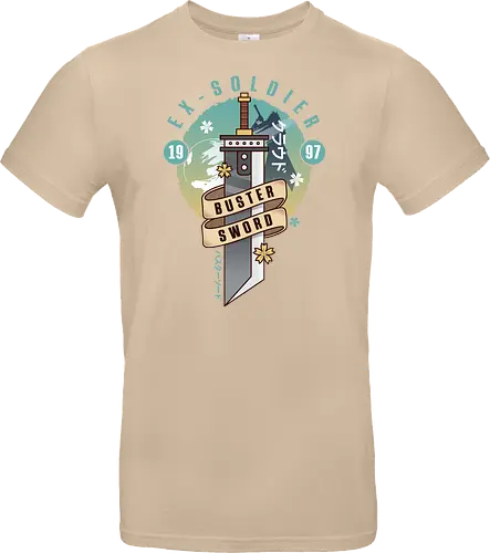 Cloud Buster Sword Emblem - Final, Final 7 rebirth, Villain, red xiii, nanaki, Gaming lockhart, Gaming gainsborough, aeris, Kweh, Cactus, game, video games, shinra, avalanche, Cloud - Standard T-Shirt