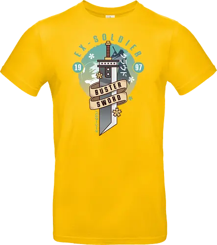 Cloud Buster Sword Emblem - Final, Final 7 rebirth, Villain, red xiii, nanaki, Gaming lockhart, Gaming gainsborough, aeris, Kweh, Cactus, game, video games, shinra, avalanche, Cloud - Standard T-Shirt