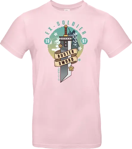 Cloud Buster Sword Emblem - Final, Final 7 rebirth, Villain, red xiii, nanaki, Gaming lockhart, Gaming gainsborough, aeris, Kweh, Cactus, game, video games, shinra, avalanche, Cloud - Standard T-Shirt