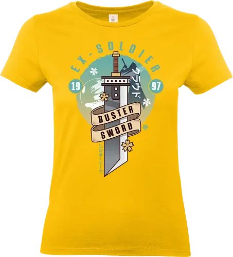 Cloud Buster Sword Emblem - Final, Final 7 rebirth, Villain, red xiii, nanaki, Gaming lockhart, Gaming gainsborough, aeris, Kweh, Cactus, game, video games, shinra, avalanche, Cloud - Standard T-Shirt (Women)