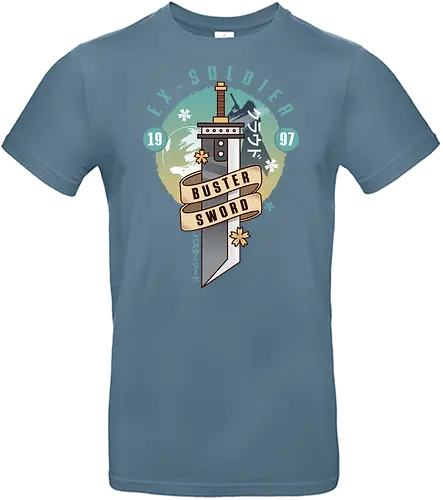 Cloud Buster Sword Emblem - Final, Final 7 rebirth, Villain, red xiii, nanaki, Gaming lockhart, Gaming gainsborough, aeris, Kweh, Cactus, game, video games, shinra, avalanche, Cloud - Standard T-Shirt
