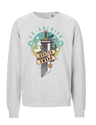 Cloud Buster Sword Emblem - Final, Final 7 rebirth, Villain, red xiii, nanaki, Gaming lockhart, Gaming gainsborough, aeris, Kweh, Cactus, game, video games, shinra, avalanche, Cloud - Fairtrade Sweatshirt
