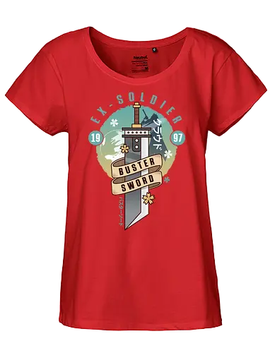 Cloud Buster Sword Emblem - Final, Final 7 rebirth, Villain, red xiii, nanaki, Gaming lockhart, Gaming gainsborough, aeris, Kweh, Cactus, game, video games, shinra, avalanche, Cloud - Fairtrade Girl Shirt