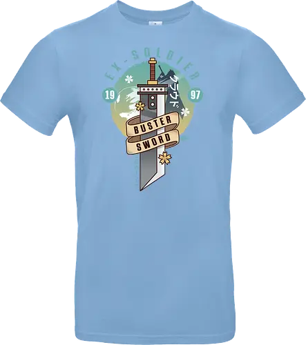 Cloud Buster Sword Emblem - Final, Final 7 rebirth, Villain, red xiii, nanaki, Gaming lockhart, Gaming gainsborough, aeris, Kweh, Cactus, game, video games, shinra, avalanche, Cloud - Standard T-Shirt