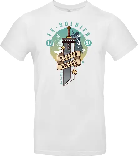 Cloud Buster Sword Emblem - Final, Final 7 rebirth, Villain, red xiii, nanaki, Gaming lockhart, Gaming gainsborough, aeris, Kweh, Cactus, game, video games, shinra, avalanche, Cloud - Standard T-Shirt