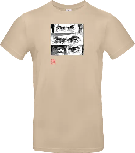 eyes - the good, the bad, the ugly, clint eastwood, sumie, japan, cowboys - Standard T-Shirt