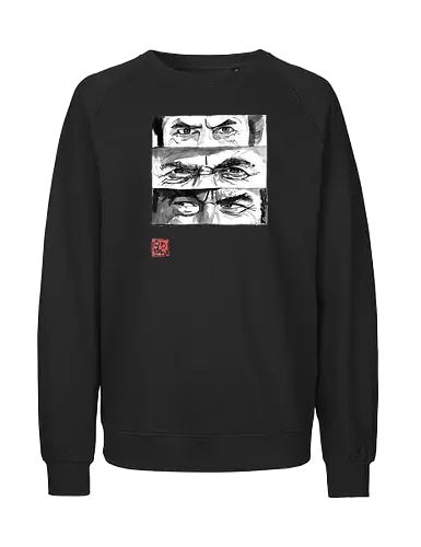 eyes - the good, the bad, the ugly, clint eastwood, sumie, japan, cowboys - Fairtrade Sweatshirt