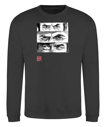 eyes - the good, the bad, the ugly, clint eastwood, sumie, japan, cowboys - Sweatshirt