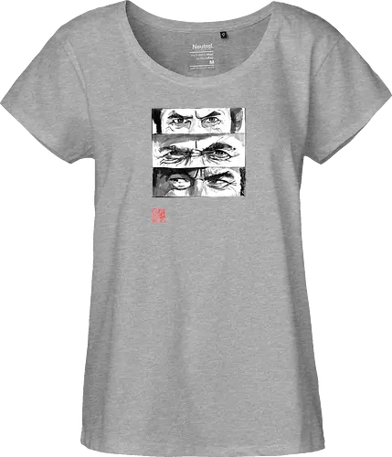 eyes - the good, the bad, the ugly, clint eastwood, sumie, japan, cowboys - Fairtrade Girl Shirt