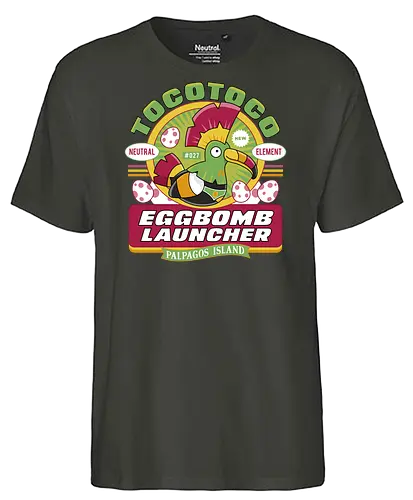Tocotoco Weird Eggs - pal world, depresso, game, gaming, video game, gamer, survival, crafting, farming, monsters, bird, lamball, tocotoco, eggs, Pal - Fairtrade T-Shirt