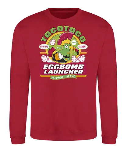 Tocotoco Weird Eggs - pal world, depresso, game, gaming, video game, gamer, survival, crafting, farming, monsters, bird, lamball, tocotoco, eggs, Pal - Sweatshirt