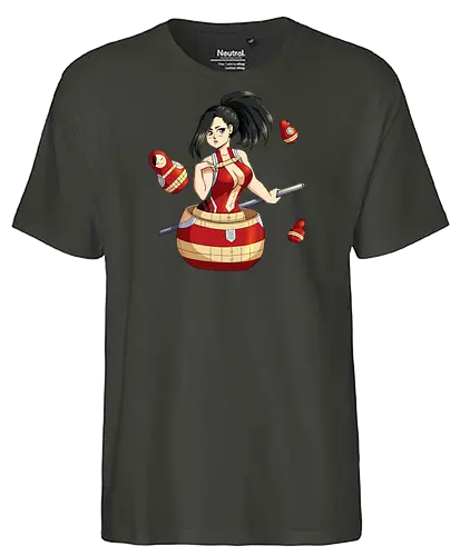 Crearti - mha, bnha, hero, momo, yaoyorozu, yaoyorozumomo, momoyaoyorozu, creati, matryoshka, matryoshkas, matryoshkadoll, herocostume, boobwindow, staff, blackhair, darkeyes, blackeyes, purplestarphoenix, hiroaka - Fairtrade T-Shirt