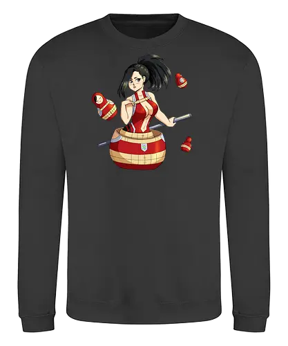 Crearti - mha, bnha, hero, momo, yaoyorozu, yaoyorozumomo, momoyaoyorozu, creati, matryoshka, matryoshkas, matryoshkadoll, herocostume, boobwindow, staff, blackhair, darkeyes, blackeyes, purplestarphoenix, hiroaka - Sweatshirt