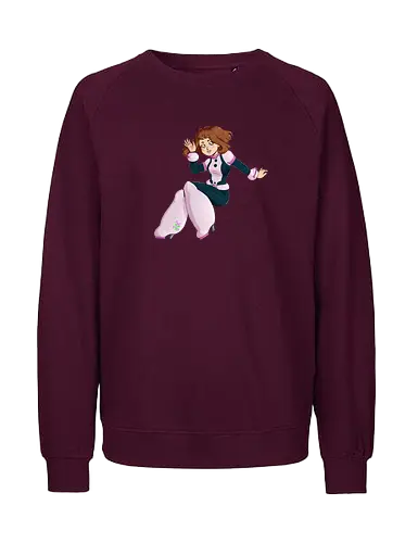 Float - mha, bnha, Academia, hero, uraraka, ochako, uraraka ochako, uravity, float, floaty, costume, hero costume, brown hair, brown eyes, pink, purplestar, purplestarphoenix, short hair, paw pads, girl, cute girl, cute, kawaii, hero outfit, anime, manga, Hiroaka - Fairtrade Sweatshirt