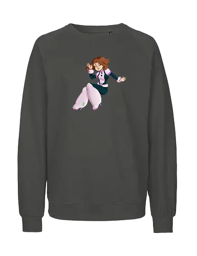 Float - mha, bnha, Academia, hero, uraraka, ochako, uraraka ochako, uravity, float, floaty, costume, hero costume, brown hair, brown eyes, pink, purplestar, purplestarphoenix, short hair, paw pads, girl, cute girl, cute, kawaii, hero outfit, anime, manga, Hiroaka - Fairtrade Sweatshirt