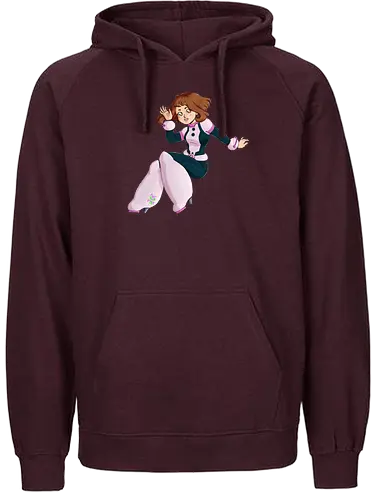 Float - mha, bnha, Academia, hero, uraraka, ochako, uraraka ochako, uravity, float, floaty, costume, hero costume, brown hair, brown eyes, pink, purplestar, purplestarphoenix, short hair, paw pads, girl, cute girl, cute, kawaii, hero outfit, anime, manga, Hiroaka - Fairtrade Hoodie