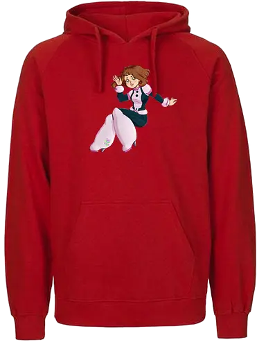 Float - mha, bnha, Academia, hero, uraraka, ochako, uraraka ochako, uravity, float, floaty, costume, hero costume, brown hair, brown eyes, pink, purplestar, purplestarphoenix, short hair, paw pads, girl, cute girl, cute, kawaii, hero outfit, anime, manga, Hiroaka - Fairtrade Hoodie