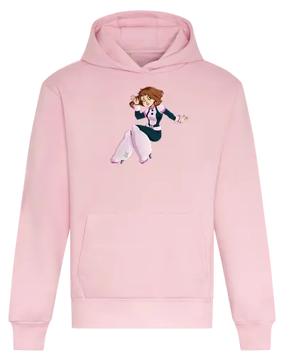 Float - mha, bnha, Academia, hero, uraraka, ochako, uraraka ochako, uravity, float, floaty, costume, hero costume, brown hair, brown eyes, pink, purplestar, purplestarphoenix, short hair, paw pads, girl, cute girl, cute, kawaii, hero outfit, anime, manga, Hiroaka - Heavyweight Hoodie