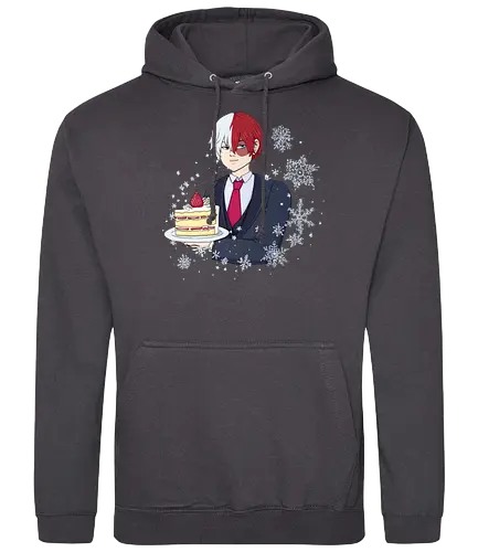 Shotocake - mha, bnha, shouto todoroki, todorokishouto, shoutotodoroki, shotocake, shoutocake, strawberryshortcake, shortcake, strawberries, suit, creamsuit, threepiecesuit, snowflakes, snow, heterochromia, blueeyes, greyeyes, redhair, whitehair, redwhitehair, splitcolorhair, purplestarphoenix, hiroaka, hiroaka - Standard Hoodie