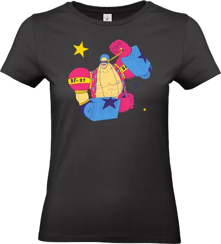 Suuuper Star Battle Franky - franky, battlefranky, battlefranky37, frankyfanart, panpride, pansexualpride, pansexualcolors, hawaiianshirt, palmtreeshirt, cyborg, robotarms, minirobotarm, sungasses, shipwright, clipstudiopaint, redbubbleart, purplestarphoenix, Pirate, Piratefanart, Piratefranky, Pirate, Piratefanart, Piratefranky - Standard T-Shirt (Women)