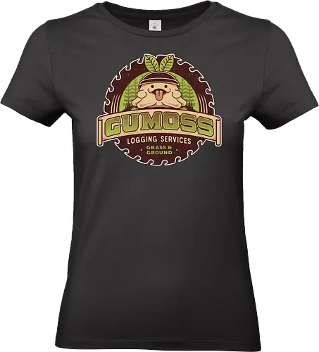 Gumoss Logging Services - pal world, depresso, game, gaming, video game, gamer, survival, crafting, farming, monsters, gumoss, lamball, lovander, forest, , Pal - Standard T-Shirt (Women)