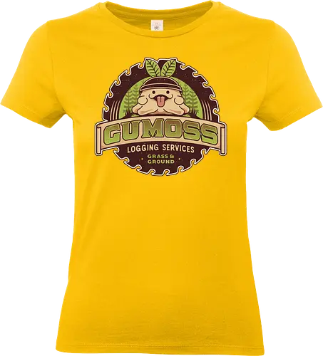 Gumoss Logging Services - pal world, depresso, game, gaming, video game, gamer, survival, crafting, farming, monsters, gumoss, lamball, lovander, forest, , Pal - Standard T-Shirt (Women)