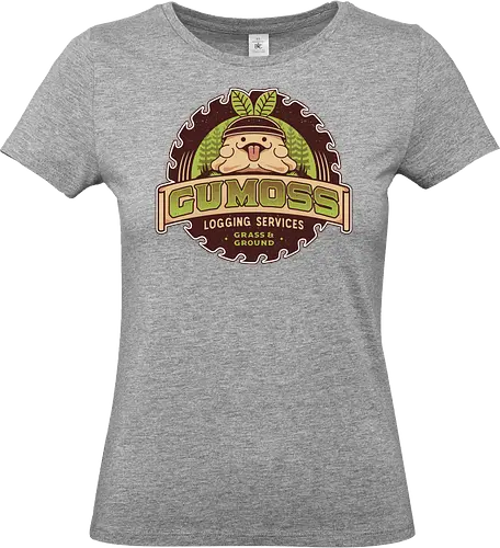 Gumoss Logging Services - pal world, depresso, game, gaming, video game, gamer, survival, crafting, farming, monsters, gumoss, lamball, lovander, forest, , Pal - Standard T-Shirt (Women)