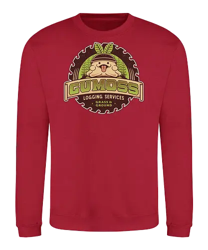 Gumoss Logging Services - pal world, depresso, game, gaming, video game, gamer, survival, crafting, farming, monsters, gumoss, lamball, lovander, forest, , Pal - Sweatshirt