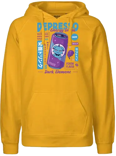 Depresso Energy Drink - pal world, depresso, game, gaming, video game, gamer, survival, crafting, farming, monsters, espresso, coffee, lamball, drink, , Pal - Fairtrade Hoodie