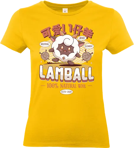 Lamball Wool Emblem - pal world, lamb, game, gaming, video game, gamer, survival, crafting, farming, monsters, adventure, sheep, lamball, wool, , Pal - Standard T-Shirt (Women)