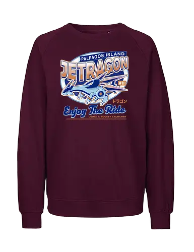 Jetragon Emblem - pal world, jetragon, game, gaming, video game, gamer, survival, crafting, farming, monsters, adventure, exploration, lovander, dragon, , Pal - Fairtrade Sweatshirt