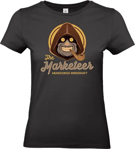 Mineshaft Marketeer Emblem - pal world, marketeer, game, gaming, video game, gamer, survival, crafting, farming, monsters, adventure, exploration, mines, merchant, , Pal - Standard T-Shirt (Women)