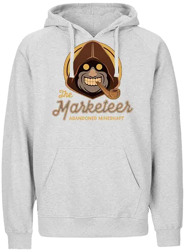 Mineshaft Marketeer Emblem - pal world, marketeer, game, gaming, video game, gamer, survival, crafting, farming, monsters, adventure, exploration, mines, merchant, , Pal - Fairtrade Hoodie