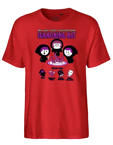 My First Lovecraft Summoning Kit  - lovecraft, hp lovecraft, lovecraft shirt, cthulhu, cthulhu shirt, funny lovecraft shirt, eldritch, reading, gothic horror, fhtagn, cute cthulhu, cute lovecraft, howard phillips lovecraft - Fairtrade T-Shirt
