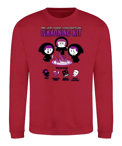 My First Lovecraft Summoning Kit  - lovecraft, hp lovecraft, lovecraft shirt, cthulhu, cthulhu shirt, funny lovecraft shirt, eldritch, reading, gothic horror, fhtagn, cute cthulhu, cute lovecraft, howard phillips lovecraft - Sweatshirt