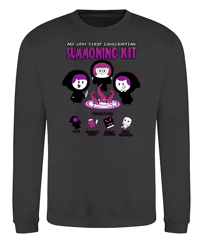 My First Lovecraft Summoning Kit  - lovecraft, hp lovecraft, lovecraft shirt, cthulhu, cthulhu shirt, funny lovecraft shirt, eldritch, reading, gothic horror, fhtagn, cute cthulhu, cute lovecraft, howard phillips lovecraft - Sweatshirt
