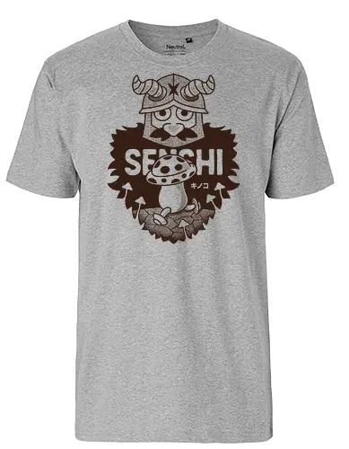Dwarf And Mushroom Vintage - delicious, dungeon, walking mushroom, Meshi, laios touden, senshi of izganda, chilchuck tims, fantasy, medieval, anime, manga, cooking, TV, dwarf, marcille donato, falin touden - Fairtrade T-Shirt