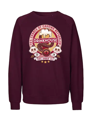 Befuddled Sin Amber Ale - cult, flesh, aesthetic, cute, kawaii, animal, the lamb, beer, geek, nerd, otaku, the one who waits, the cult, beer, video game, gaming, indie game, game - Fairtrade Sweatshirt