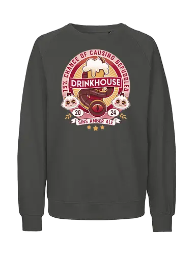 Befuddled Sin Amber Ale - cult, flesh, aesthetic, cute, kawaii, animal, the lamb, beer, geek, nerd, otaku, the one who waits, the cult, beer, video game, gaming, indie game, game - Fairtrade Sweatshirt